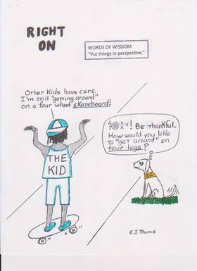 Read RIGHT ON the comic strip  76 Page 1 in English