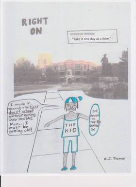 Read RIGHT ON the comic strip  98 Page 1 in English