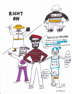 Read RIGHT ON the comic strip  1 Page 1 in English