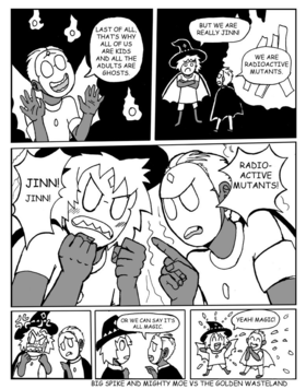 Read Big Spike and Mighty Moe Vs the Golden Wasteland  5 Page 9 in English