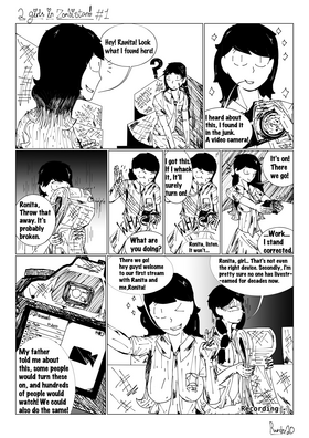 Read 2 girls in zombistan  1 Page 1 in English