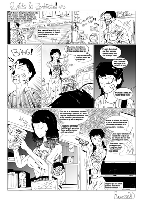 Read 2 girls in zombistan  6 Page 1 in English