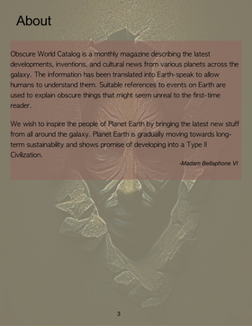 Read Obscure World Catalog  1 Page 4 in English