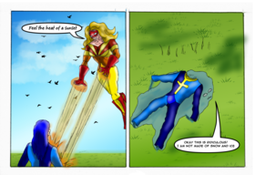Read Cross Comic shorts  1 Page 6 in English