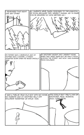 Read Wolfsbane: The Story of Adam Silverstien(Black and White Edition)First Draft  1 Page 2 in English