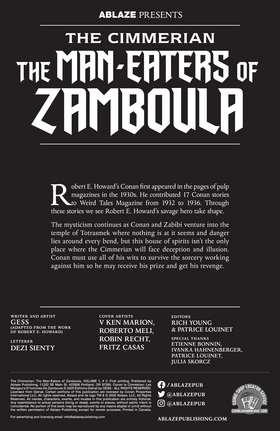 Read The Cimmerian: The Man-Eaters Of Zamboula  2 Page 2 in English
