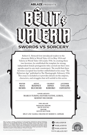 Read Belit & Valeria: Swords Vs Sorcery  1 Page 2 in English