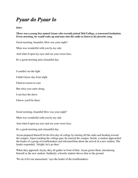 Read Pyaar love prem   1 Page 1 in English