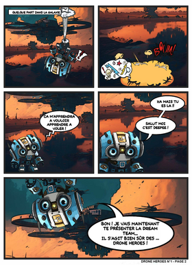 Read #1 DRONE HEROES : VISITE LA GALAXIE  1 Page 3 in French