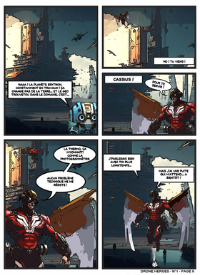 Read #1 DRONE HEROES : VISITE LA GALAXIE  1 Page 6 in French