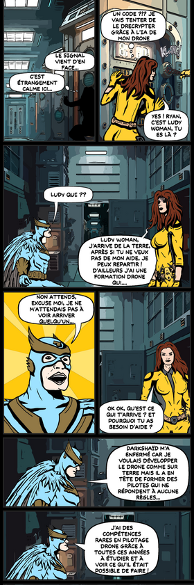 Read #2 DRONE HEROES: LUDY WOMAN - MISSION XYNTHIENNE  1 Page 4 in French