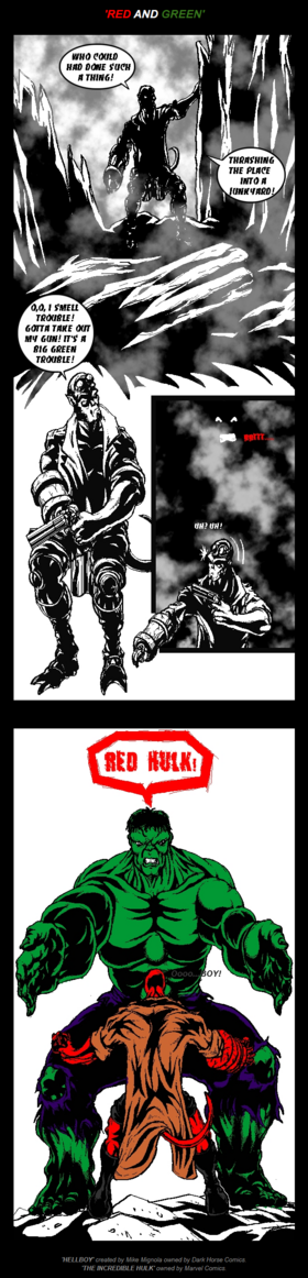 HELLBOY MEET HULK