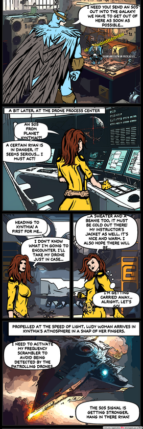 Read #2 DRONE HEROES - LUDY WOMAN XYNTHIAN MISSION ! English Version  1 Page 2 in English