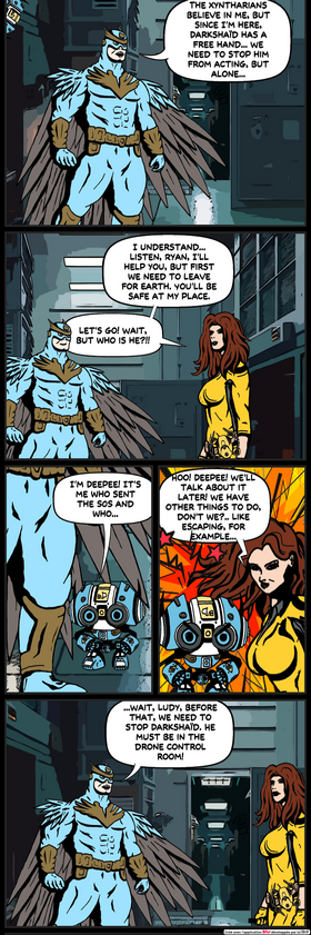 Read #2 DRONE HEROES - LUDY WOMAN XYNTHIAN MISSION ! English Version  1 Page 5 in English
