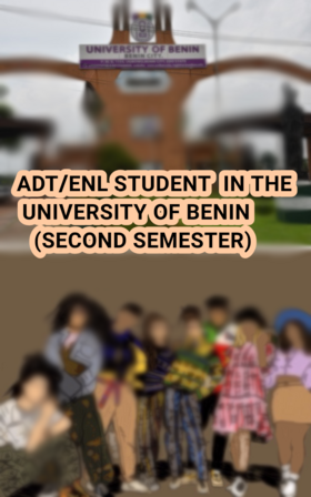 Read ADT/ENL STUDENT IN THE UNIVERSITY OF BENIN   1 Page 1 in English