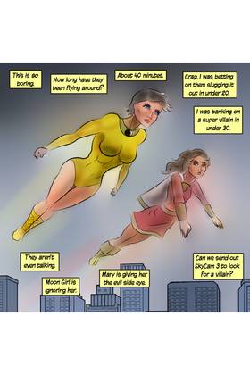 Read The Real Superheroines of Hive Valley  16 Page 7 in English