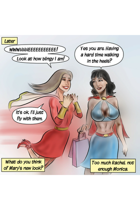 Read The Real Superheroines of Hive Valley  7 Page 4 in English