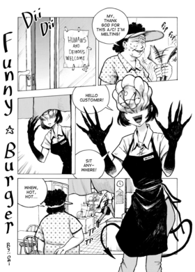Read Demon's Funny Burger  1 Page 1 in English