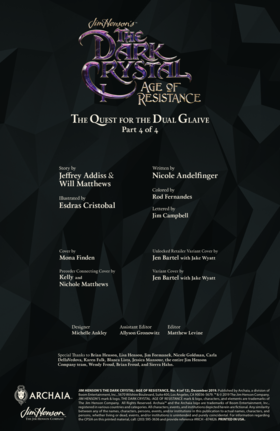 Read Jim Henson's The Dark Crystal: Age of Resistance  4 Page 2 in English