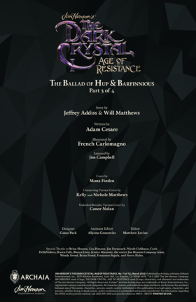 Read Jim Henson's The Dark Crystal: Age of Resistance  7 Page 2 in English