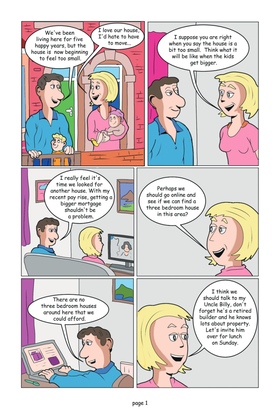 Read Sally and Jim Build a House  1 Page 6 in English