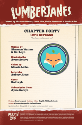 Read Lumberjanes  40 Page 2 in English