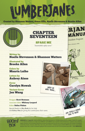 Read Lumberjanes  17 Page 2 in English