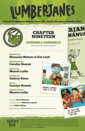 Read Lumberjanes  19 Page 2 in English