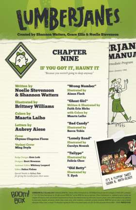 Read Lumberjanes  9 Page 2 in English