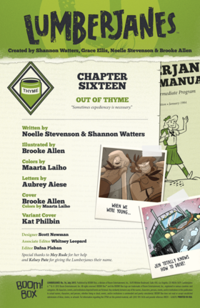 Read Lumberjanes  16 Page 2 in English