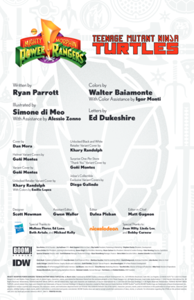 Read Mighty Morphin Power Rangers/Teenage Mutant Ninja Turtles  4 Page 2 in English