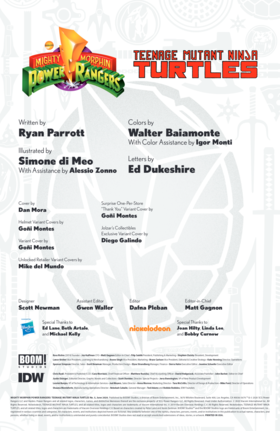 Read Mighty Morphin Power Rangers/Teenage Mutant Ninja Turtles  5 Page 2 in English