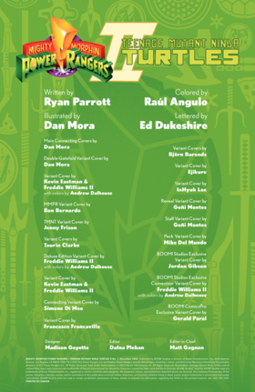 Read Mighty Morphin Power Rangers / Teenage Mutant Ninja Turtles II  1 Page 2 in English